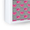 Little Arrow Design Co watercolor hearts on stripes Framed Mini Art Print 4" (H) x 3" (W) x 1" (D) - Society6 - 3 of 3