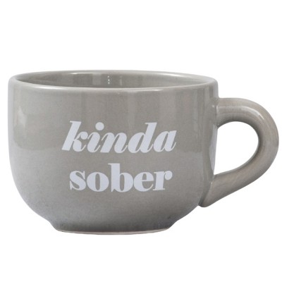 Kinda Sober Cappuccino Mug Dolomite 24 oz