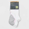 Women's Cushioned Active Striped 6+1 Bonus Pack No Show Tab Athletic Socks - All In Motion™ White 4-10 - 3 of 3