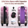 Okak 3-Piece Luggage Set with Spinner Wheels and TSA Lock, Lightweight Durable Carry-On Luggage with Expandable Design, 20/24/28IN - 2 of 4