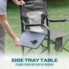 Bliss Hammocks 24 Volt Heated Directors Seat, 21 Inch Wide Outdoor Camping Chair, 3 Temperature Settings with 2.0 Ah Battery and Charger, Gray - 3 of 4