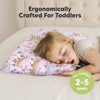 KeaBabies Toddler Pillow with Pillowcase, 13X18 Soft Organic Cotton Toddler Pillows for Sleeping, Kids Travel Pillow Age 2-5 - 2 of 4