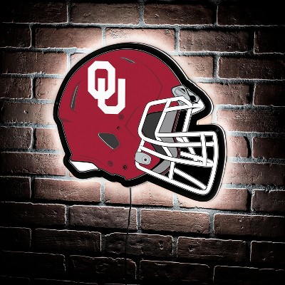 Evergreen Ultra-Thin Edgelight LED Wall Decor, Helmet, University of Oklahoma- 19.5 x 15 Inches Made In USA