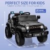 Kids Ride On Truck Car, 12V Battery Powered Electric Vehicle w/Remote Control, Led Lights, Wireless, 3 Speeds, Music & Horn, Ride on Toy - 2 of 4