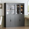 PexFix 72"x31"x16" Wood Kitchen Storage Pantry Cabinet with Adjustable Shelves in Black - image 3 of 4