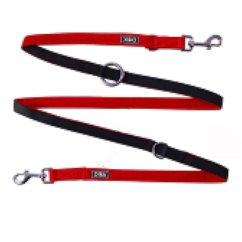 DDOXX 6.6 ft 3-Way Adjustable Airmesh Small Dog Leash - Red, 5 of 6