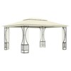vidaXL Cream Gazebo with Nets - Outdoor Party Tent with UV-resistant Fabric, Steel Frame, Perfect for Weddings, BBQ parties, Camping, and More - 4 of 4