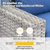 XIZZI 10 Pieces Wicker Furniture Set, Sectional Sofa Set with Wide Armrest and Deep Seat, Rattan Modular Conversation Set for Backyard Garden - 4 of 4
