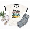 Simply Sage Market Women's Sunshine On My Mind Short Sleeve Ringer Tee - 3 of 4