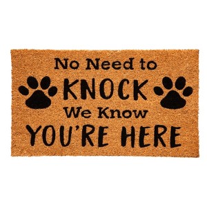 Evergreen No Need to Knock Coir Mat - 1 of 4
