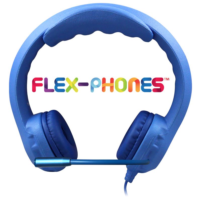 HamiltonBuhl Kids Blue Flex-Phone USB Headset with Gooseneck Microphone, 2 of 6
