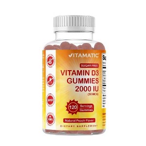 Sugar Free Vitamin D3 2000 IU - 120 Gummies - 1 of 4