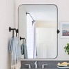 Lirago Wrought Iron Swivel Mirror Tempered Glass 23"H x 0.98"D x 32"W Black - 2 of 4