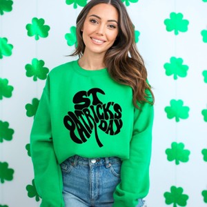 Simply Sage Market St. Patrick's Day Word Shamrock Sweatshirt - 1 of 4
