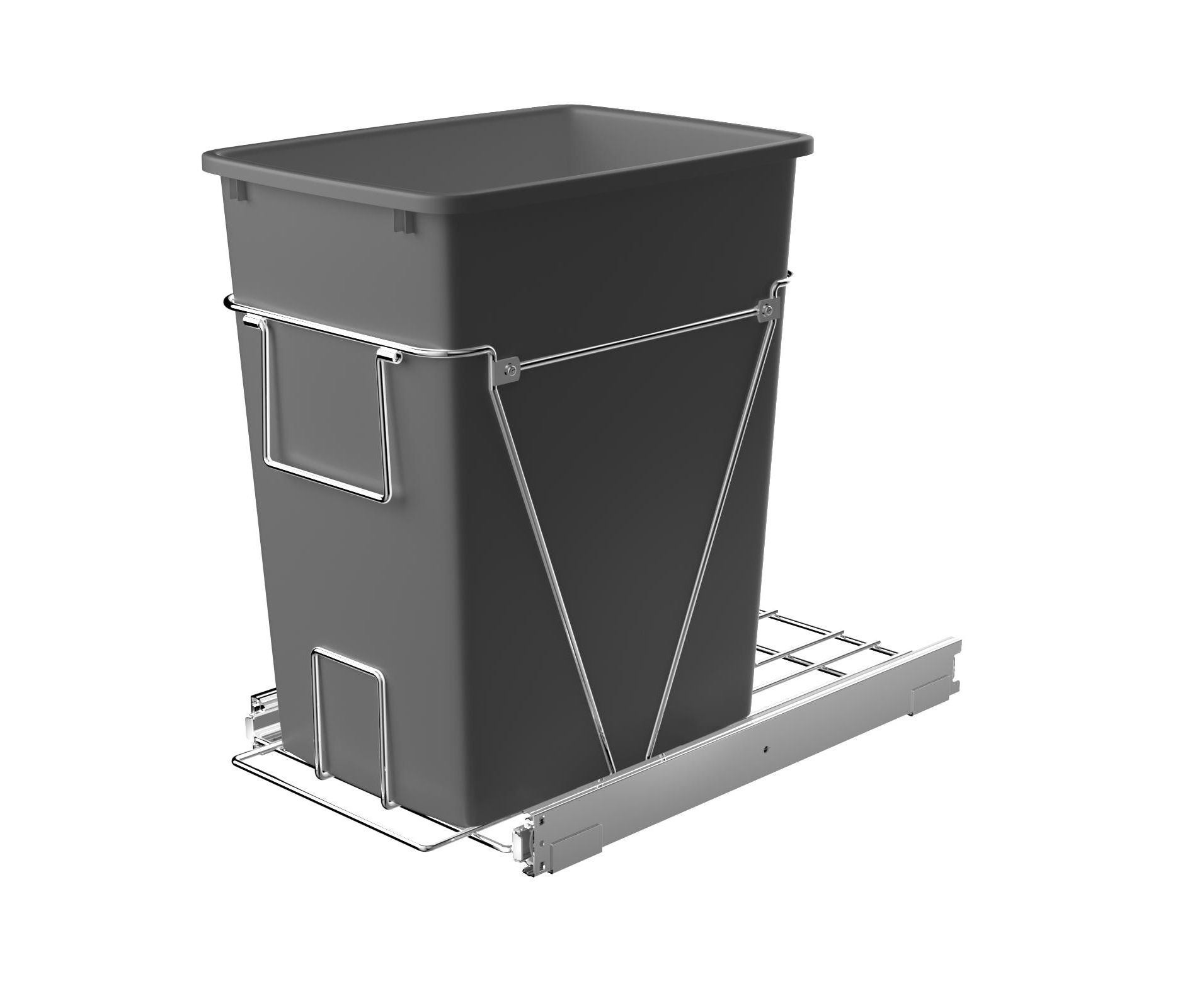 Pull Out Trash Can Under Cabinet Slide-Out Shelf for Kitchen under sink Organizer 11 in. W x 22 in. D x 14 in. H（Trash Can Not Included）