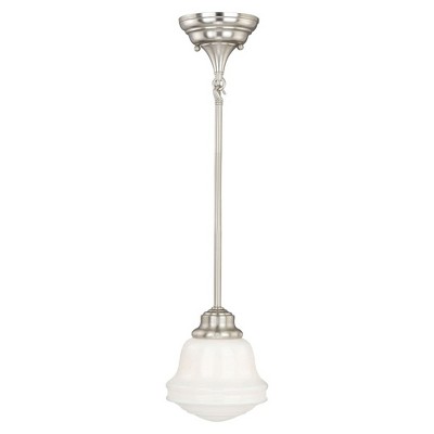 Vaxcel Huntley 1 - Light Pendant in  Satin Nickel