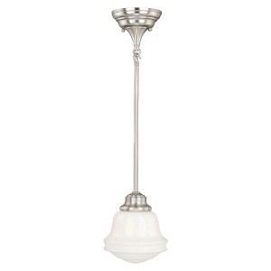 Vaxcel Huntley 1 - Light Pendant in  Satin Nickel - 1 of 4
