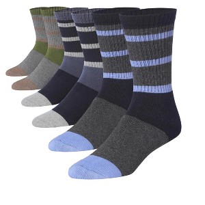 JAMES FIALLO 3 Pairs Wool Blend Timeless Minimalism Colorful Palette Cushioned Dress Crew Socks - 1 of 4