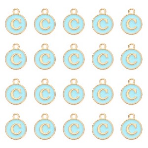 Unique Bargains Beautiful Designer DIY Jewelry Making Initial Pendants 50 Pcs - 1 of 4