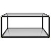 vidaXL Coffee Table End Table Living Room Accent Sofa Table Tempered Glass - 3 of 4