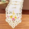 Collections Etc Hummingbirds Floral Table Topper - 2 of 2