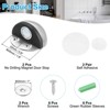 Unique Bargains Self-Adhesive No Drilling Door Stops for Home Office Keep Door Open 2 Pcs - 2 of 4