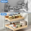 LOVMOR Pull Out Cabinet Organizer 10.5" W x 21" D, Soft Close Slide Out Drawer Storage for Kitchen, Pull-Out Organizer Storage for Base Cabinet - 4 of 4