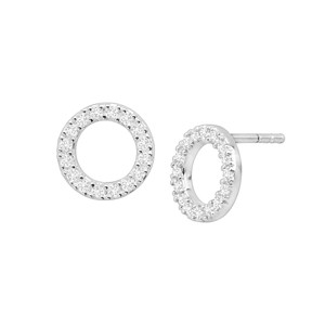 Silpada 'Brillante' Cubic Zirconia Stud Earrings in Sterling Silver - 1 of 4