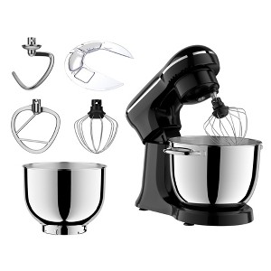 Dexmalle 10 Speeds Portable Lightweight Kitchen Mixer for Daily Use with Egg Whisk,Dough Hook,Flat Beater - 1 of 4