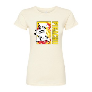 Women's - Pokémon - Tie Dye Pikachu Fitted Graphic T-Shirt - 1 of 3