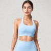 Anna-Kaci Active Women's Scoop Neck Seamless Athletic Crop Top with Wide Shoulder Straps - 4 of 4