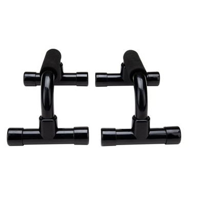 Mind Reader Push Up Bars, Set of 2, Black