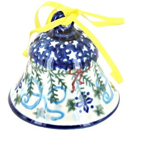 Blue Rose Polish Pottery 30 Vena Small Bell - 1 of 1