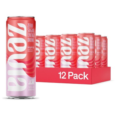 Zevia, Drink, Energy, Grapefruit - 12 Ounce (Pack of 12)
