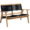 Balkene Home 63368 Kingsmen Loveseat Bench – Mid-Century Modern Wooden Bench for Living Room, Bedroom, Patio, Poolside, Entryway, Indoors & Outdoors - 4 of 4
