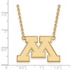 Black Bow Jewelry 10k Yellow Gold Minnesota Golden Gophers NCAA Necklace 18 Inch - 2 of 4