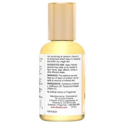 De La Cruz Vitamin E Oil - 2.2 fl oz