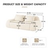 82'' Flannelette Boneless Modular 2-Seater Sofa with Deep Seat, Anti-Slip Design and No Assembly Required - 3 of 4