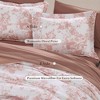 BAGOKIE Bedding Set Floral Botanical Comforter Collection,  Sheets, Pillowcases & Shams 7-Piece - 4 of 4
