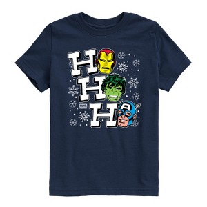 Boys' - Marvel - Ho Ho Ho Short Sleeve Graphic T-Shirt - 1 of 4