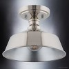 Urban Ambiance Luxury Modern Farmhouse Ceiling Light,  7''H x 10''W,  Brushed Nickel Finish, ULB2201 - 4 of 4