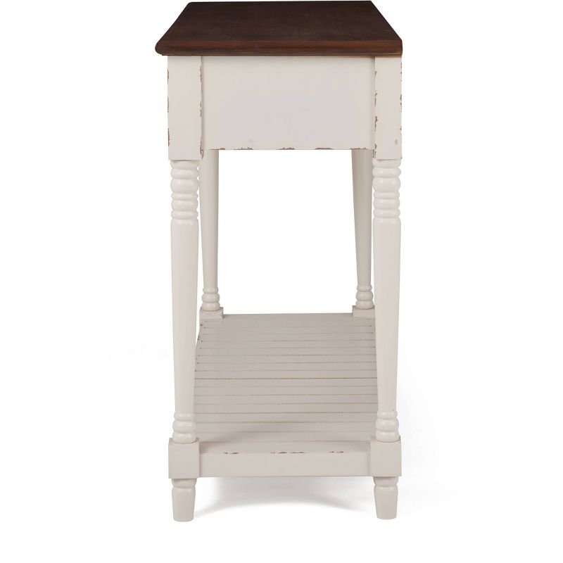 Baker Console Table Antique White - ClickDecor, 4 of 15