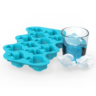True Sphere Ice Tray, Dishwasher-safe Silicone Ice Mold, Makes 6 Ice Spheres,  Blue : Target