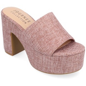 Journee Collection Womens Enyya Slip On Platform Sandals - 1 of 4