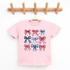 The Juniper Shop Coquette Bow Chart Stars And Stripes Youth Short Sleeve Tee - 2 of 4