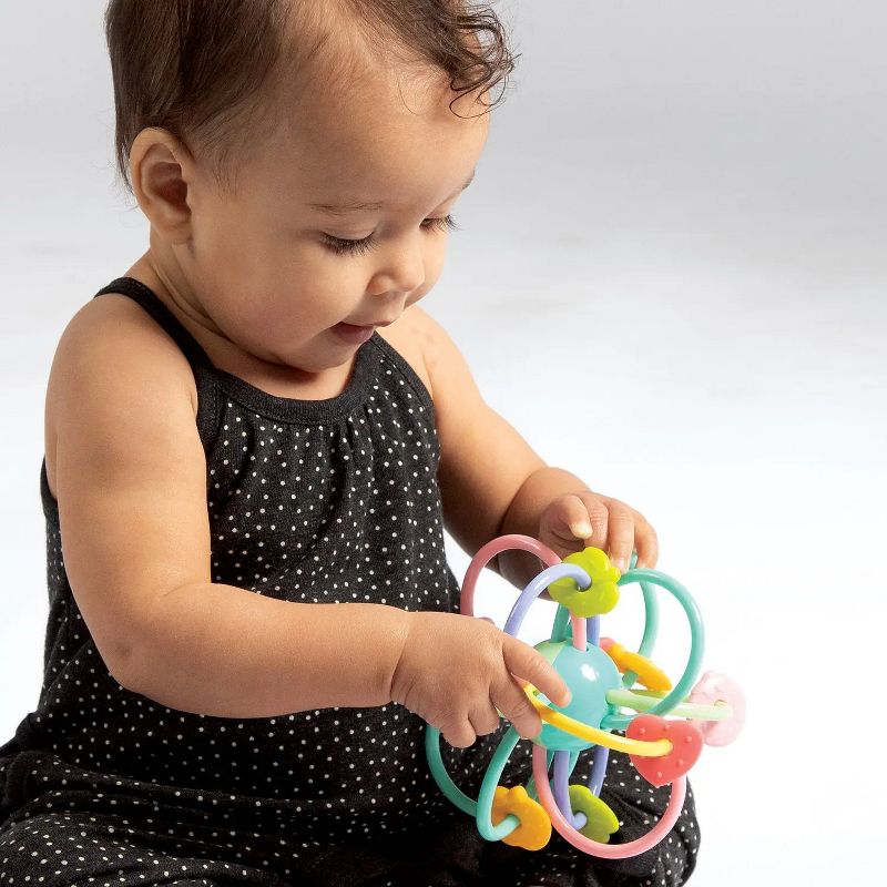 Manhattan Toy Manhattan Ball Rattle and Sensory Teether Toy, 3 of 4