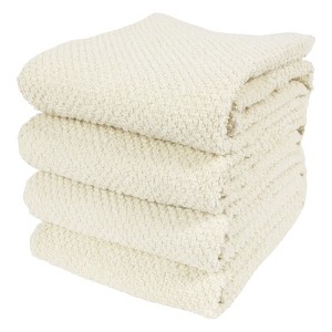 KAF Home Set of 4 Deluxe Popcorn Terry Kitchen Towels | 20 x 30 Inches | 100% Cotton Kitchen Dish Towels - 1 of 3