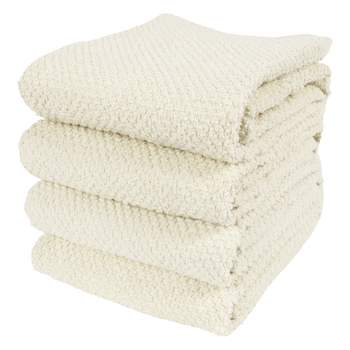 KAF Home Set of 4 Deluxe Popcorn Terry Kitchen Towels | 20 x 30 Inches | 100% Cotton Kitchen Dish Towels