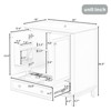 SEVOBAL Bathroom Vanities 30 Inch Bathroom Vanity with Sink and Storage Cabinet for Bathroom, Gray, 30"*18"*34.8" - 2 of 4