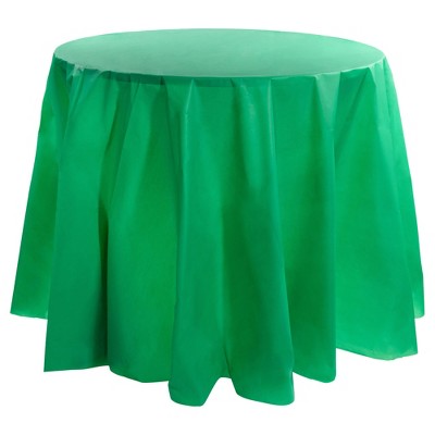 Smarty Had A Party 84" Hunter Green Round Plastic Tablecloths - 96 pcs